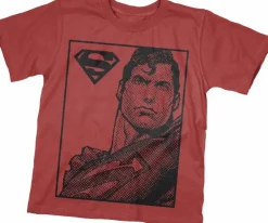 Superman - Pixel Red Kids or Youth T-Shirt