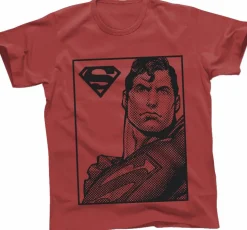 Superman - Pixel Red Male T-Shirt