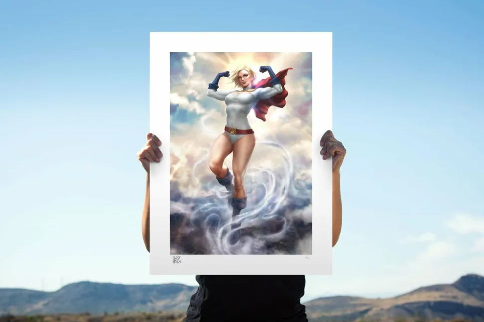 Superman - Power Girl Fine Art Print by Kendrick Lim