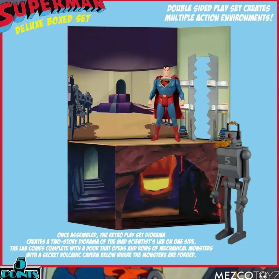 Superman - Superman: The Mechanical Monsters (1941) Deluxe 5-Points 3.75” Action Figure 4-Pack