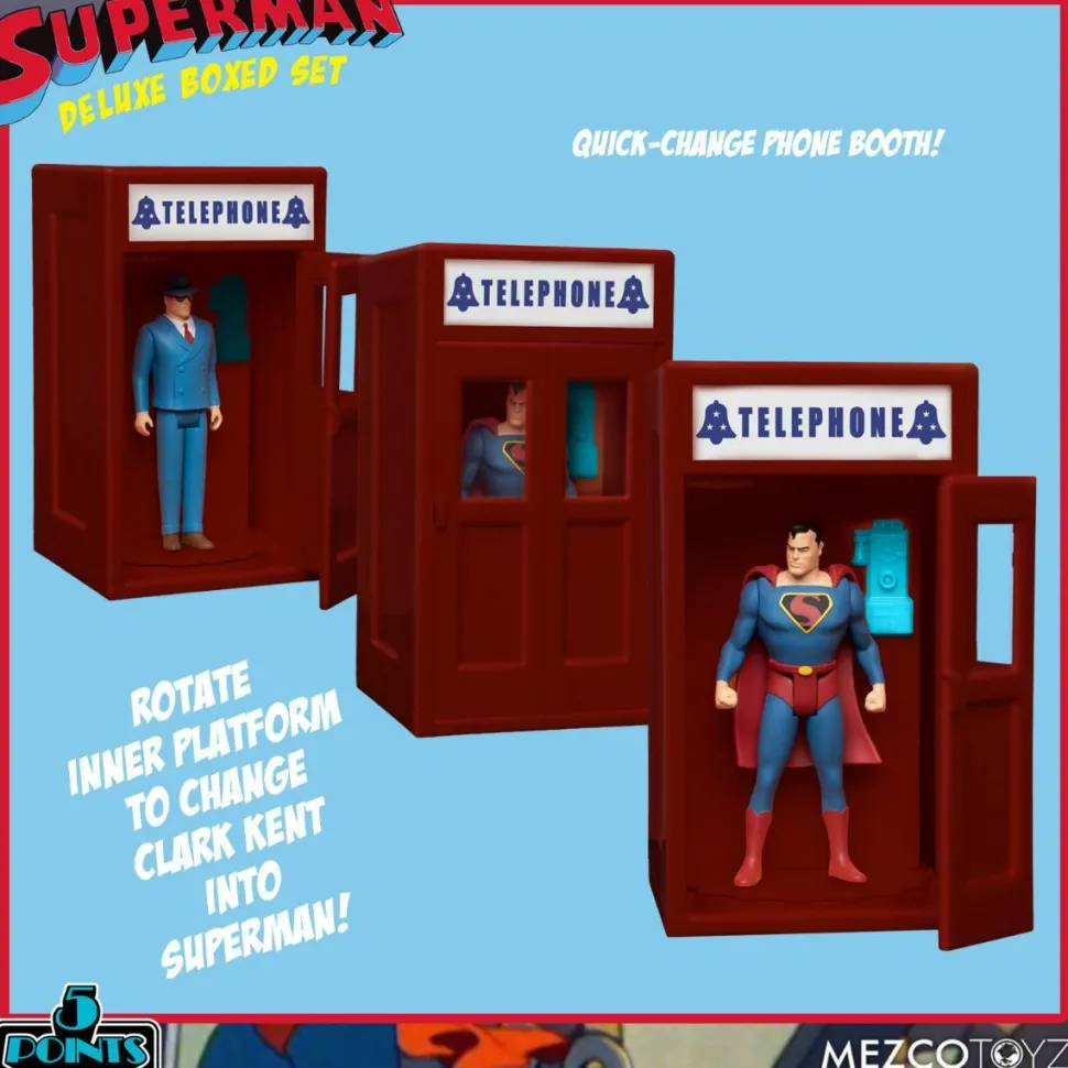 Superman - Superman: The Mechanical Monsters (1941) Deluxe 5-Points 3.75” Action Figure 4-Pack