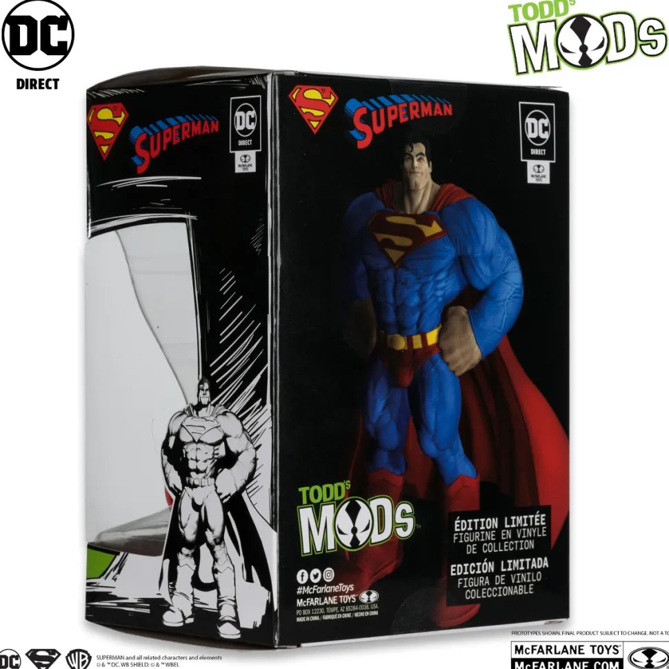 Superman - Superman Todd's Mods Collector Vinyl 4.5" Scale PVC Posed Figure