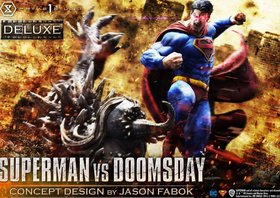Superman - Superman vs Doomsday Deluxe 1/3 Scale Diorama Statue