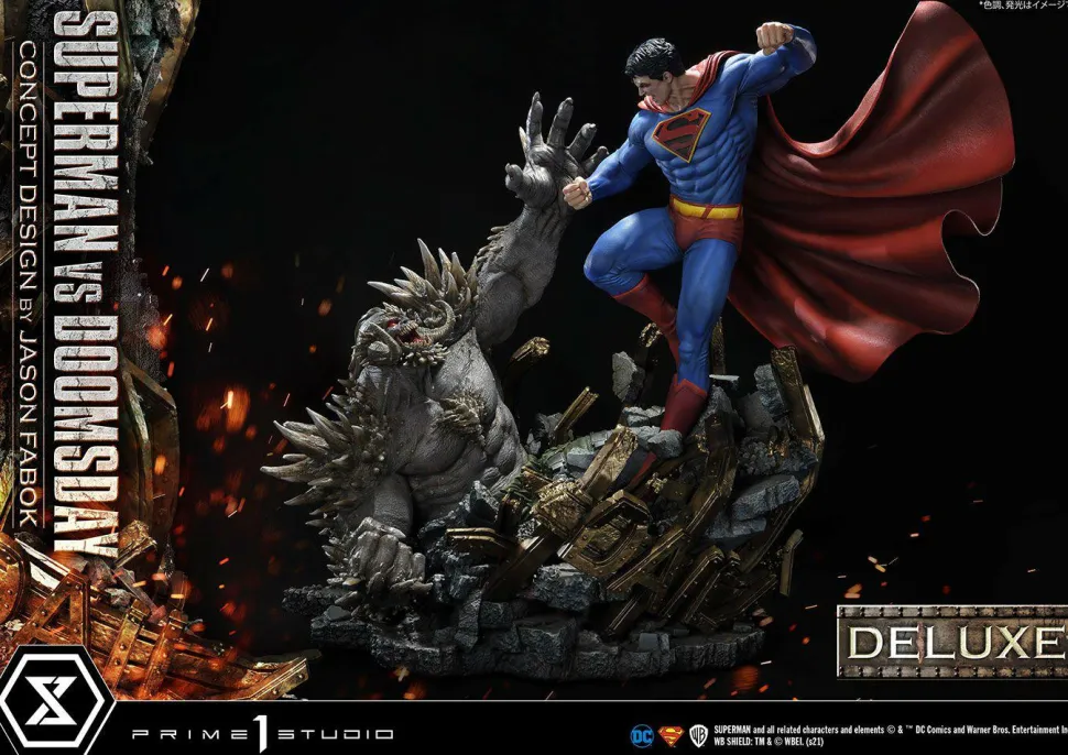 Superman - Superman vs Doomsday Deluxe 1/3 Scale Diorama Statue