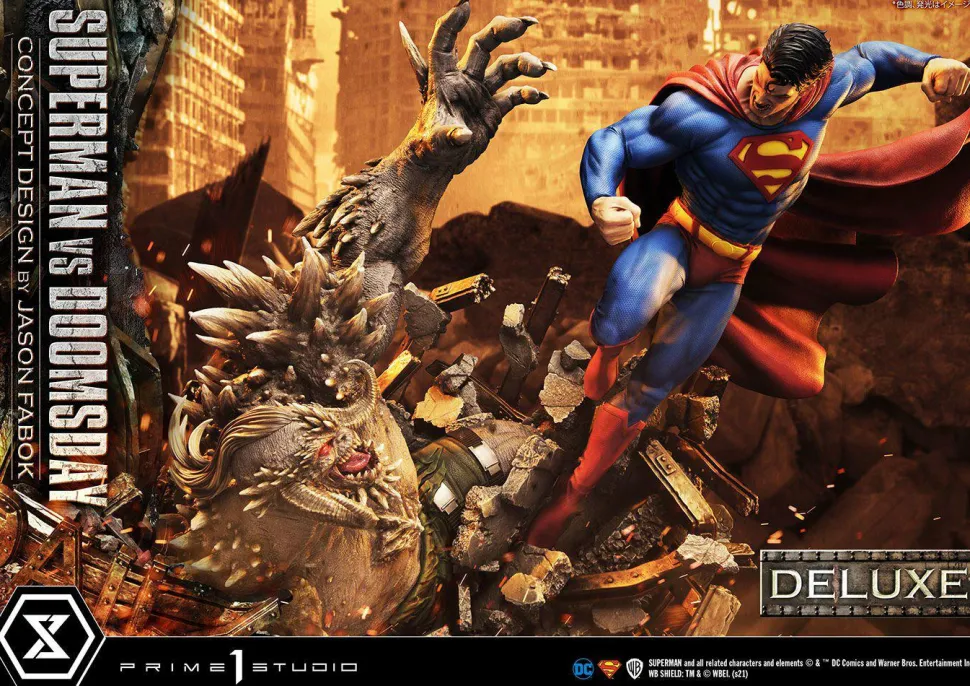 Superman - Superman vs Doomsday Deluxe 1/3 Scale Diorama Statue