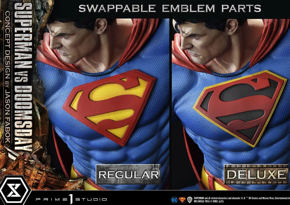 Superman - Superman vs Doomsday Deluxe 1/3 Scale Diorama Statue