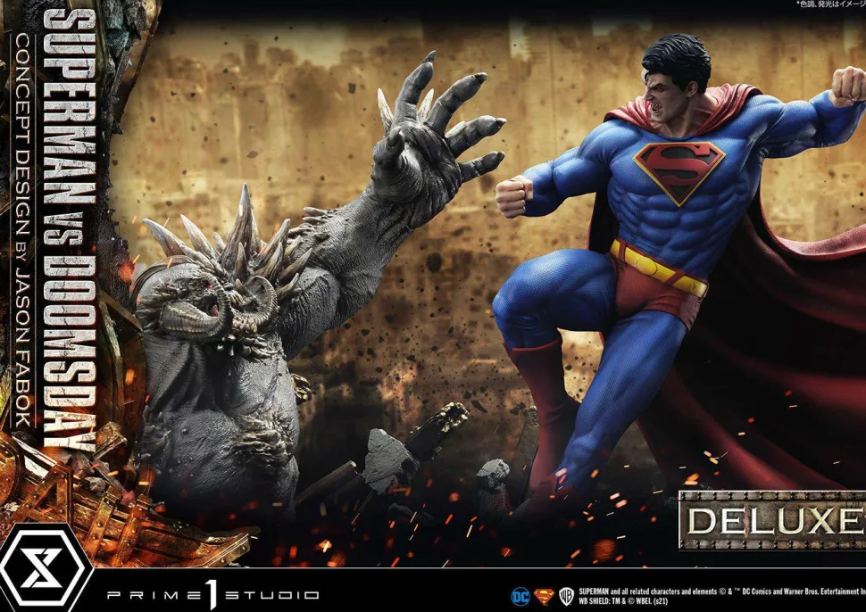 Superman - Superman vs Doomsday Deluxe 1/3 Scale Diorama Statue