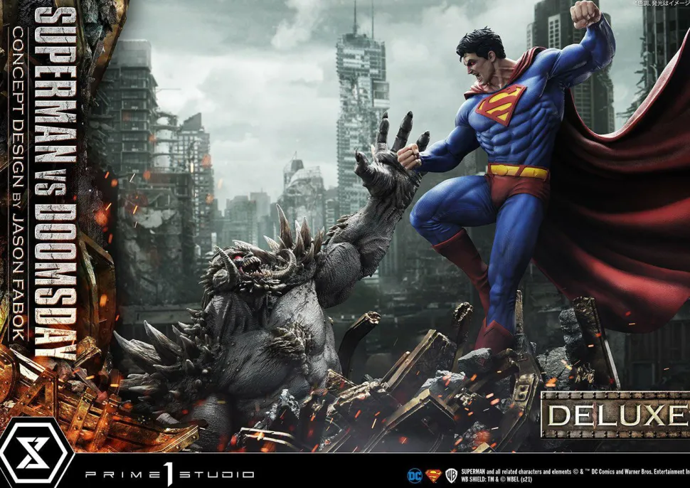 Superman - Superman vs Doomsday Deluxe 1/3 Scale Diorama Statue