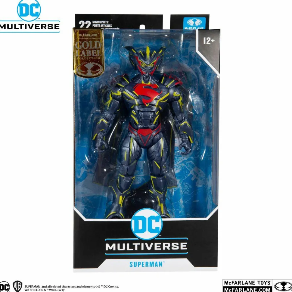 Superman: Unchained - Superman Energised Armour DC Multiverse Gold Label 7” Scale Action Figure
