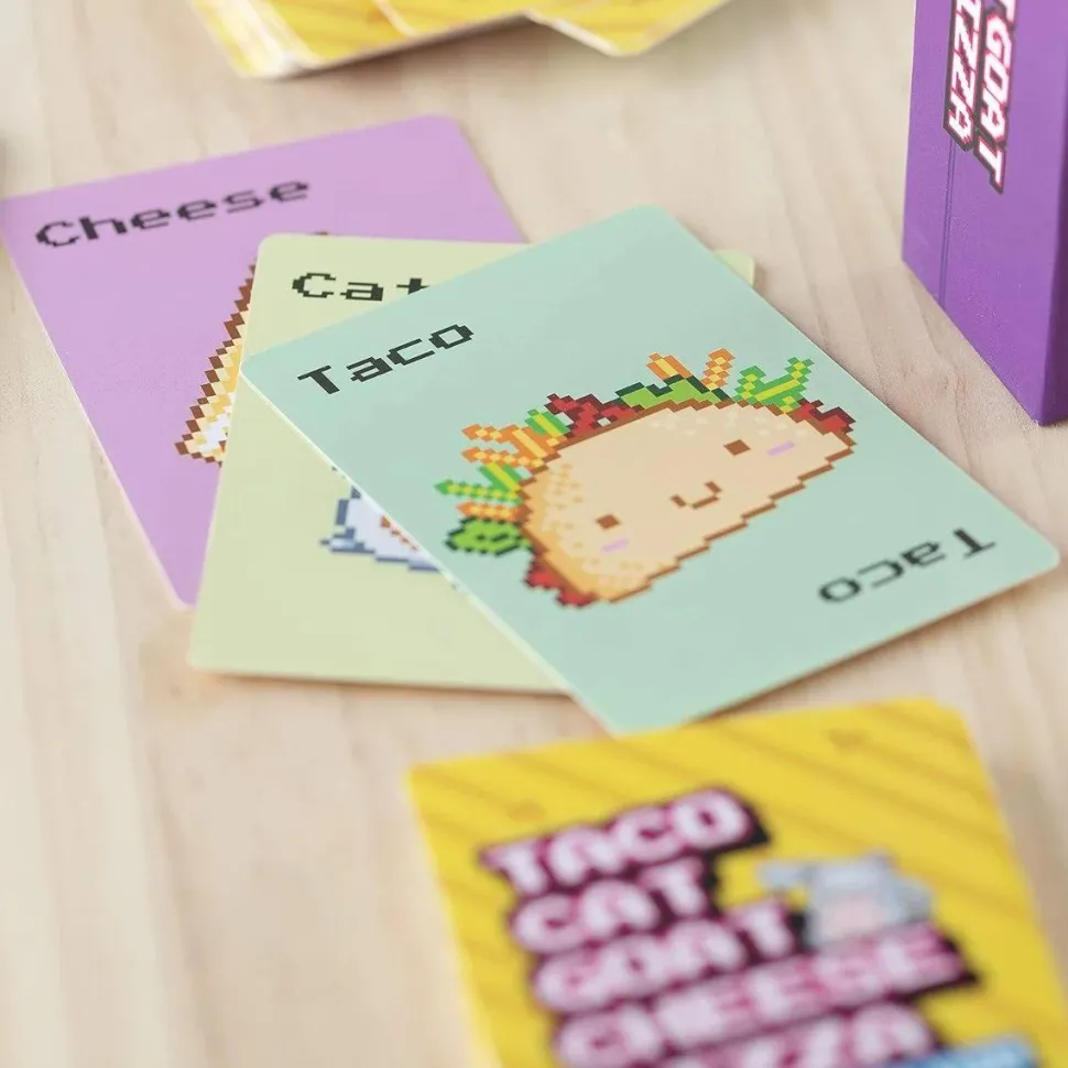 Taco Cat Goat Cheese Pizza - 8-Bit Edition Card Game