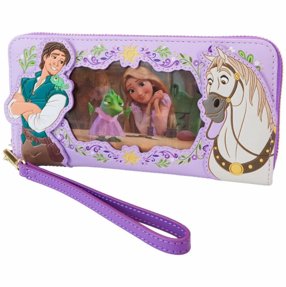 Tangled - Rapunzel Princess Lenticular 4" Faux Leather Zip-Around Wallet