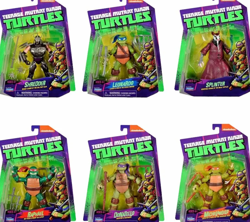 Teenage Mutant Ninja Turtles (2012) - Turtles Basic 4" Action Figure 6-Pack