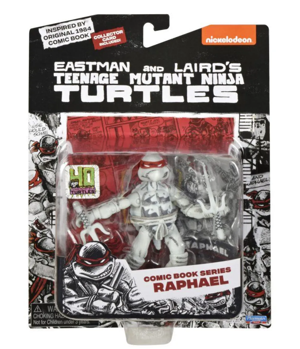 Teenage Mutant Ninja Turtles (1984) - Original Comic Book Series Black & White Turtles 40th Anniversary 4" Action Figure 4-Pack