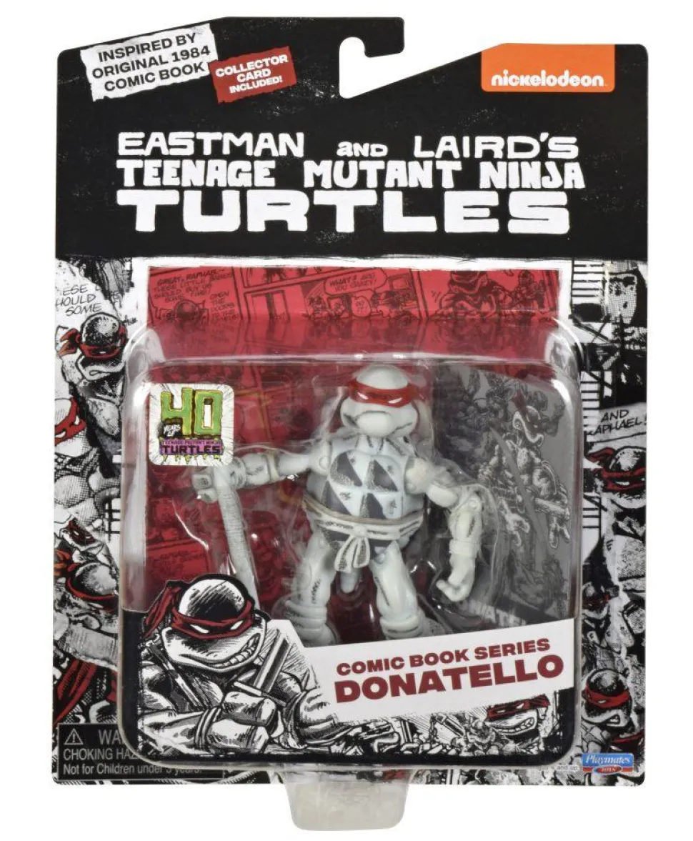 Teenage Mutant Ninja Turtles (1984) - Original Comic Book Series Black & White Turtles 40th Anniversary 4" Action Figure 4-Pack