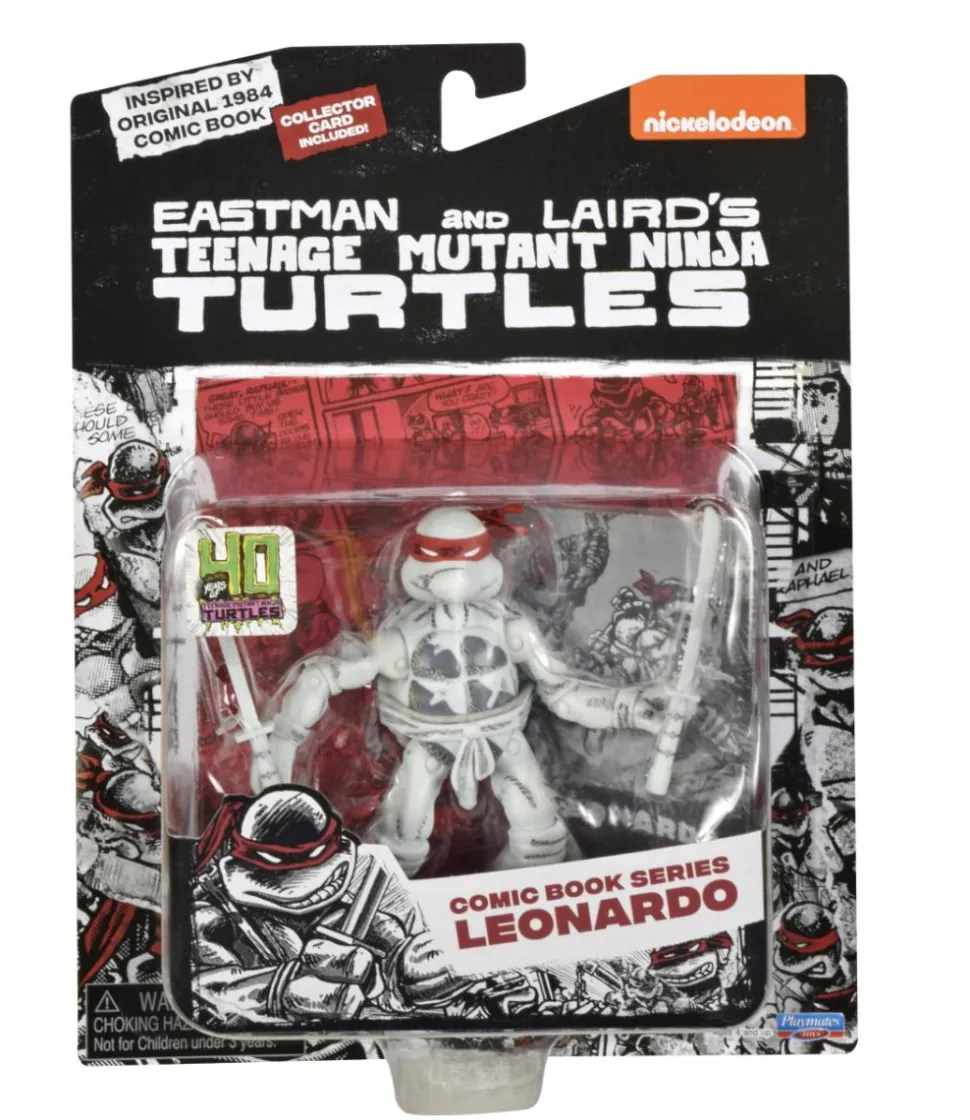 Teenage Mutant Ninja Turtles (1984) - Original Comic Book Series Black & White Turtles 40th Anniversary 4" Action Figure 4-Pack