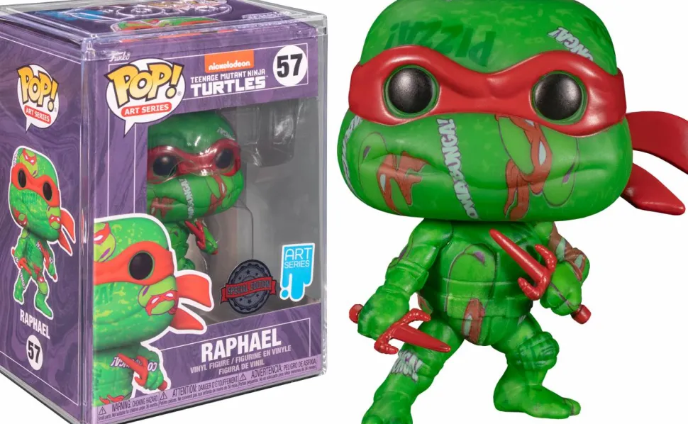 Teenage Mutant Ninja Turtles II: The Secret of the Ooze - Raphael Artist Series Pop! Vinyl Figure with Pop! Protector