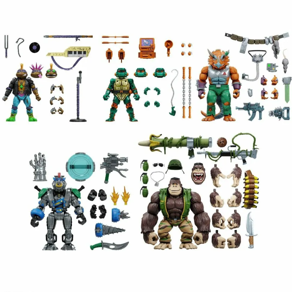 Teenage Mutant Ninja Turtles (1987) - Wave 7 Ultimates! 7” Scale Action Figure Assortment (Set of 5)