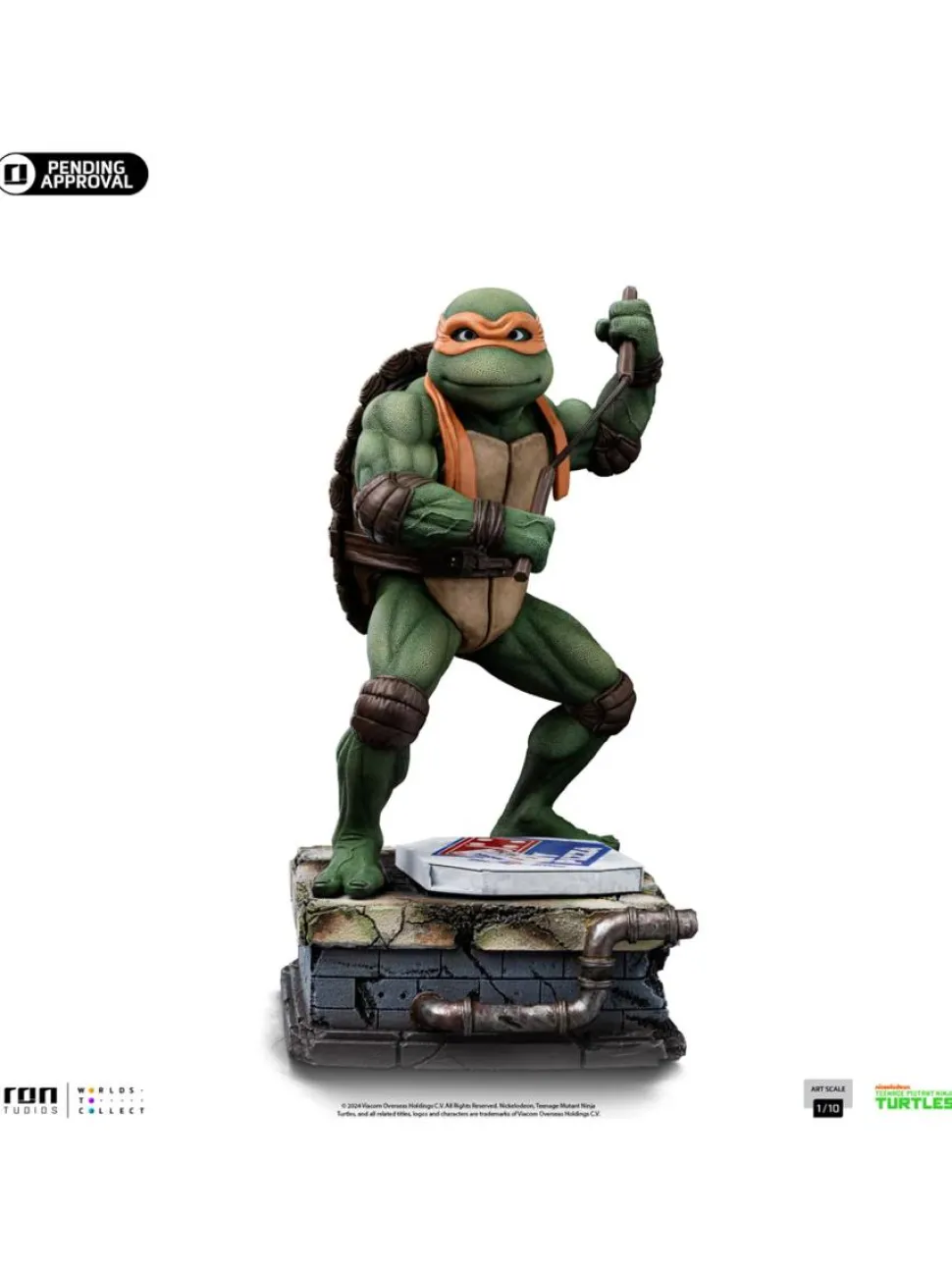 Teenage Mutant Ninja Turtles (1990) - Michelangelo 1/10th Scale Statue