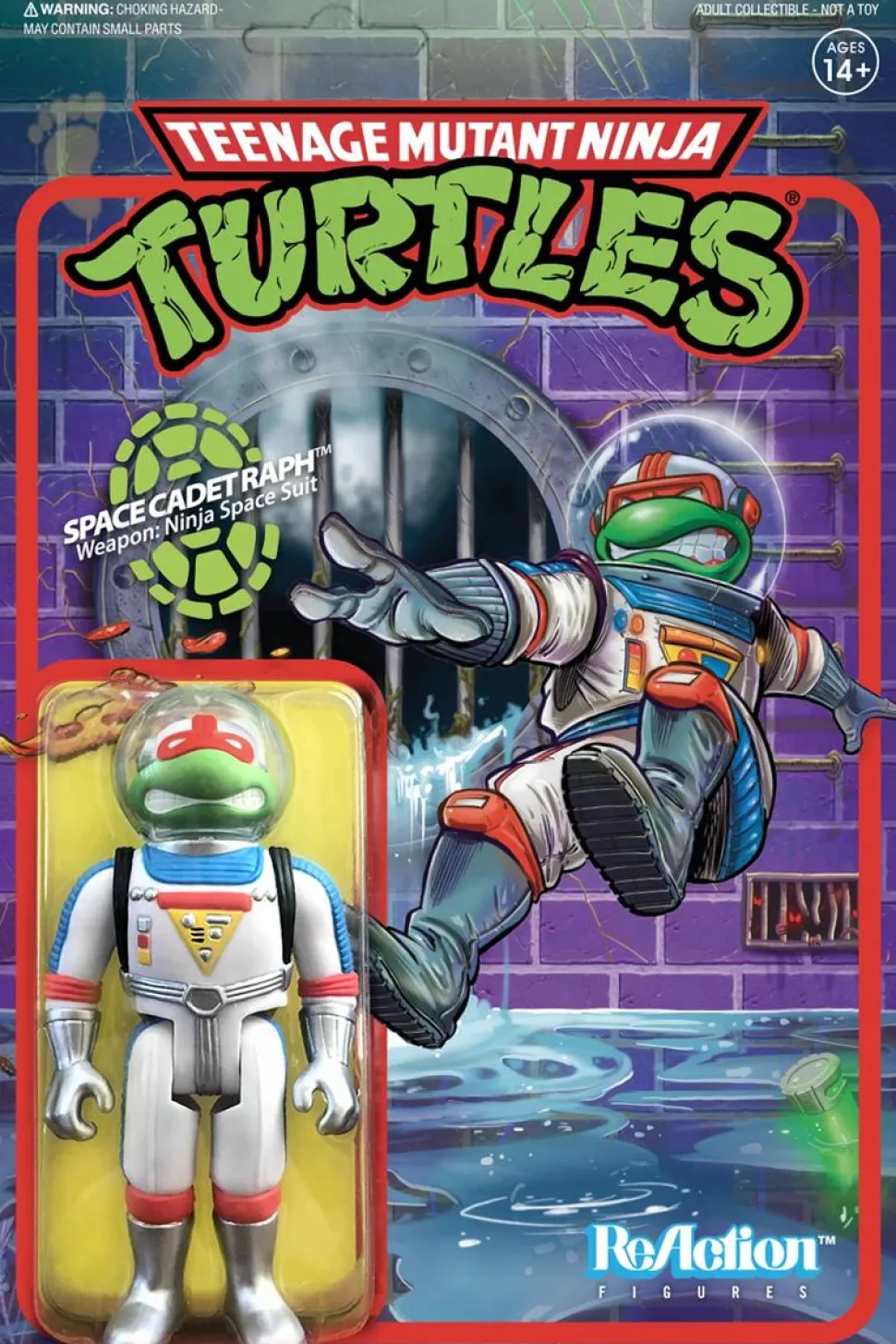 Teenage Mutant Ninja Turtles (1987) - Space Cadet Raphael ReAction 3.75” Action Figure