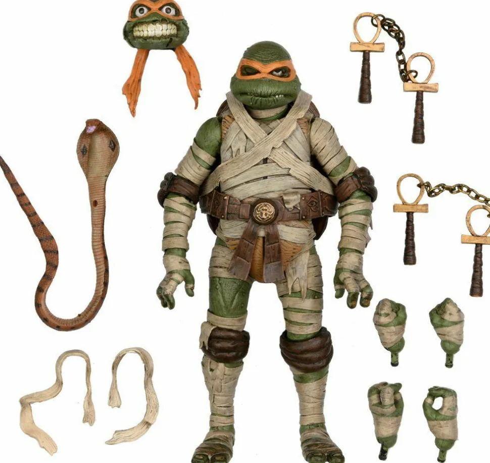 Teenage Mutant Ninja Turtles x Universal Monsters - Michelangelo as the Mummy Ultimate 7" Scale Action Figure