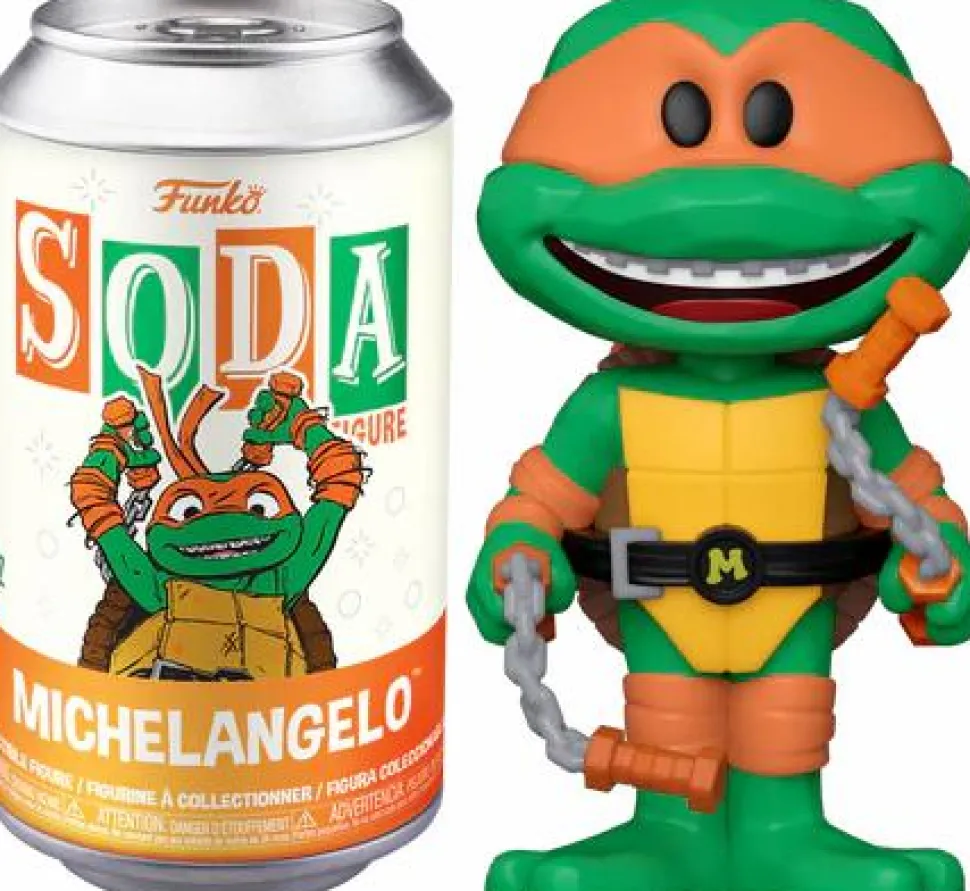 Teenage Mutant Ninja Turtles: Mutant Mayhem - Michelangelo Vinyl SODA Figure in Collector Can