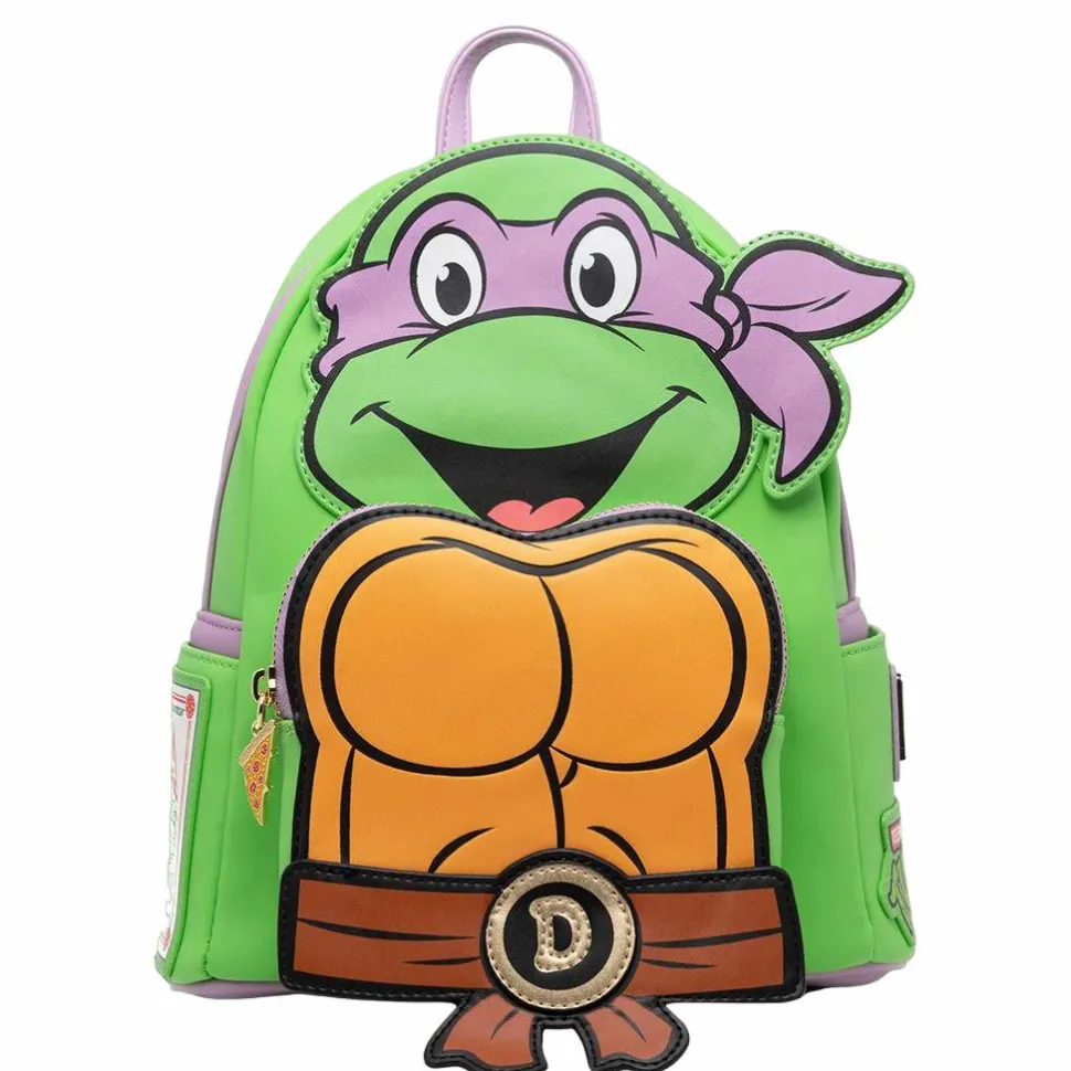 Teenage Mutant Ninja Turtles - Donatello Cosplay 10" Faux Leather Mini Backpack