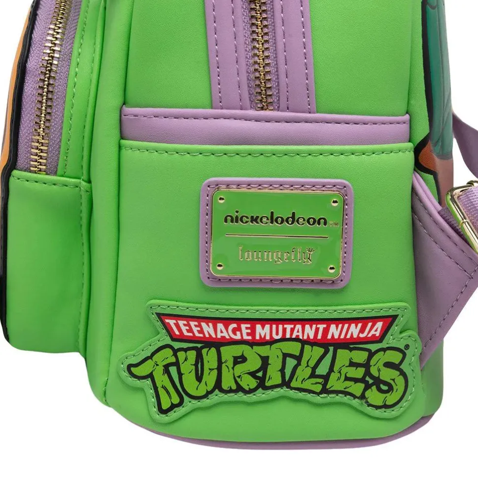Teenage Mutant Ninja Turtles - Donatello Cosplay 10" Faux Leather Mini Backpack