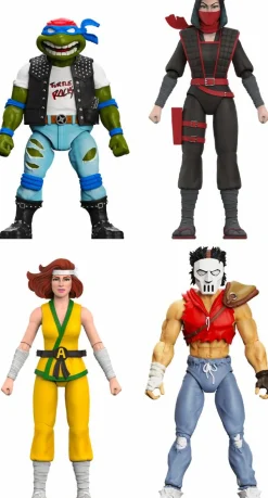 Teenage Mutant Ninja Turtles (1987) - Wave 10 Ultimates! 7" Scale Action Figure Bundle (Set of 4)