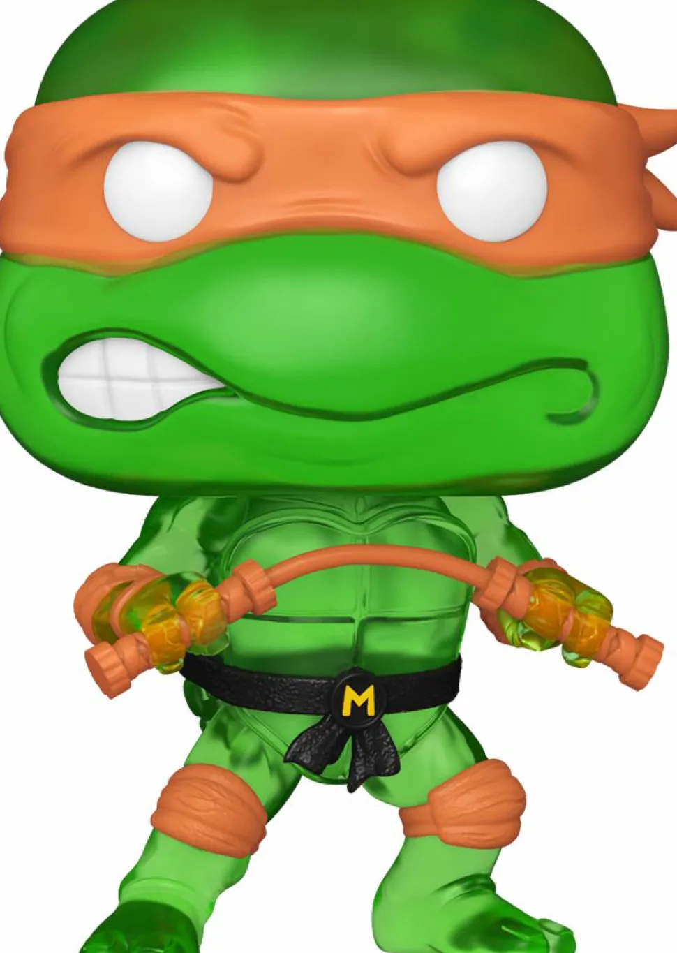 Teenage Mutant Ninja Turtles - Michelangelo (Translucent Green) Pop! Vinyl Figure in Acrylic Pop! Protector (Popcultcha Exclusive)