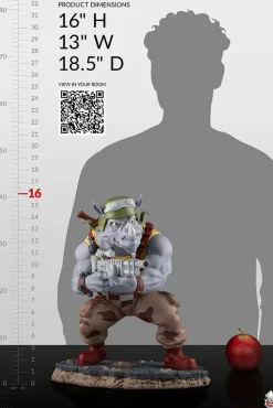 Teenage Mutant Ninja Turtles (1987) - Rocksteady 1/4 Scale Statue