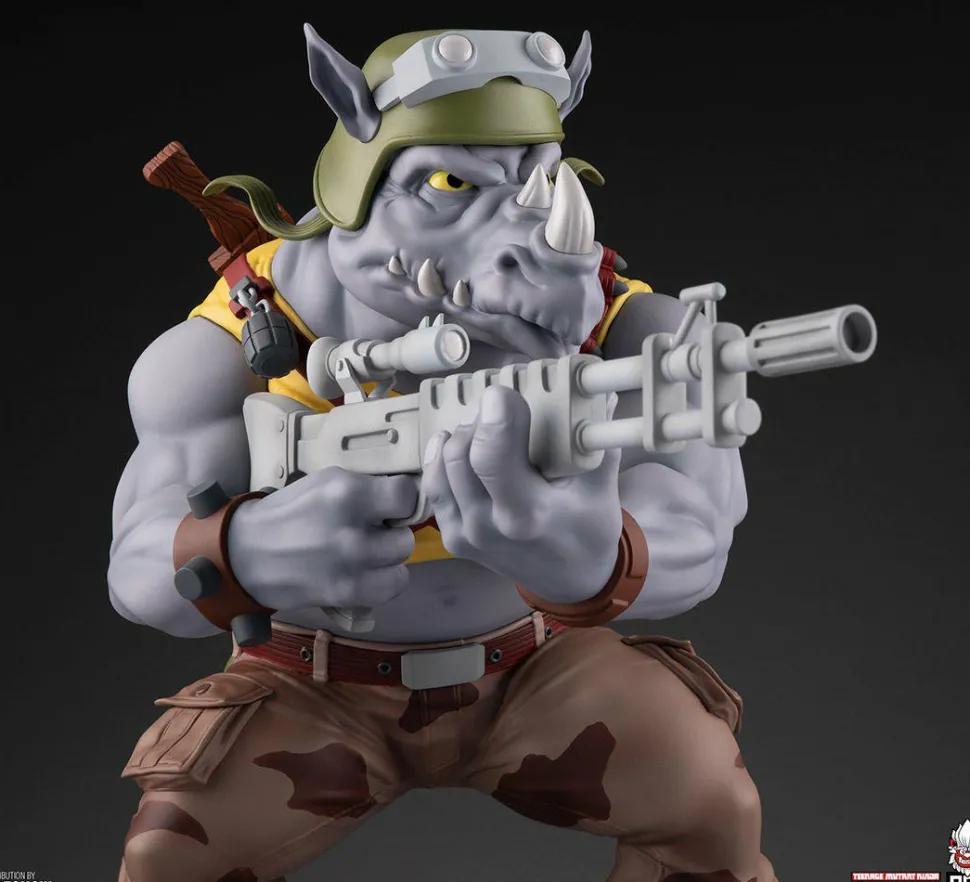 Teenage Mutant Ninja Turtles (1987) - Rocksteady 1/4 Scale Statue