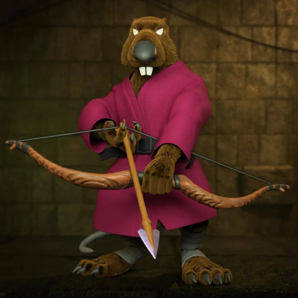 Teenage Mutant Ninja Turtles (1987) - Splinter Flocked Ultimates! 7” Scale Action Figure