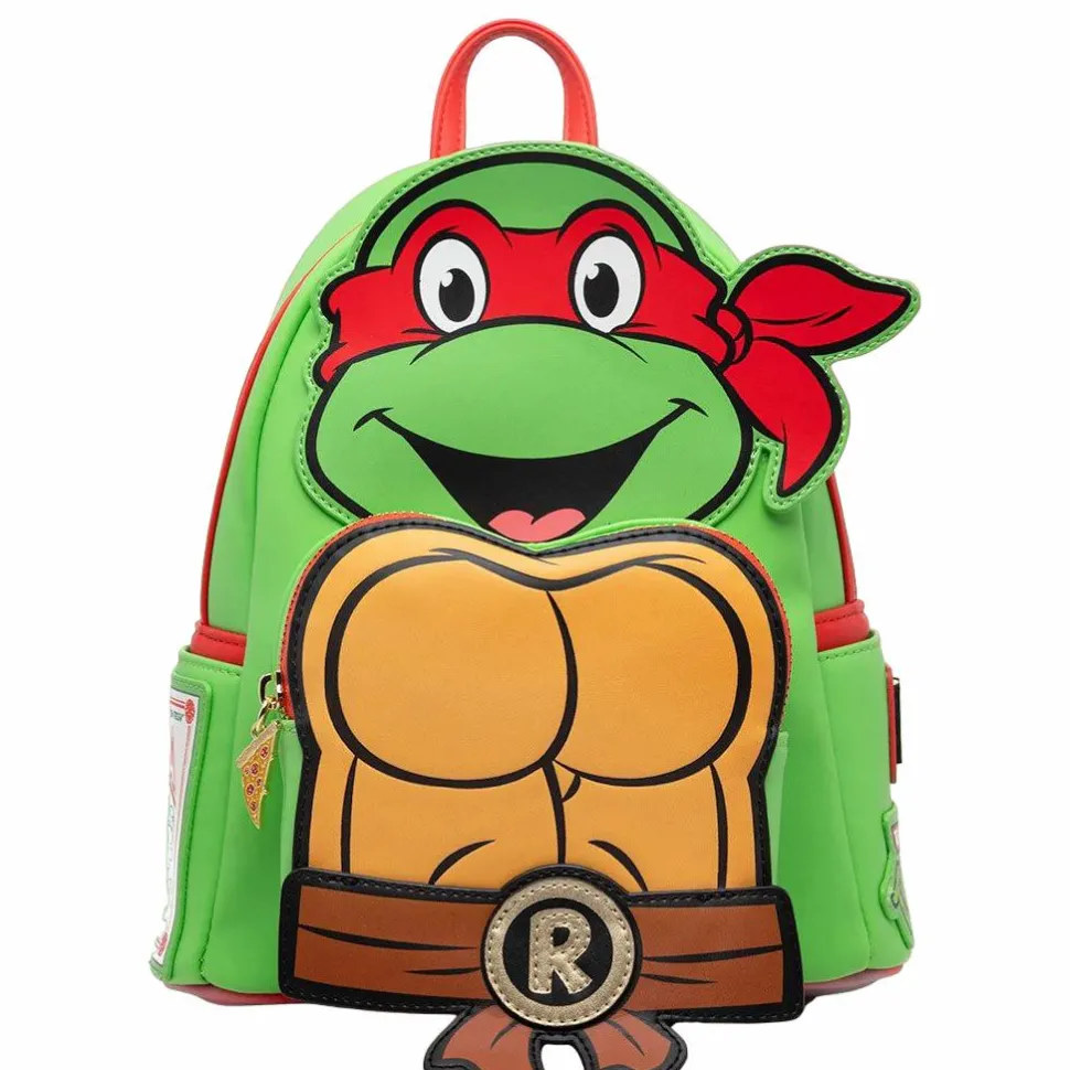 Teenage Mutant Ninja Turtles - Raphael Cosplay 10" Faux Leather Mini Backpack
