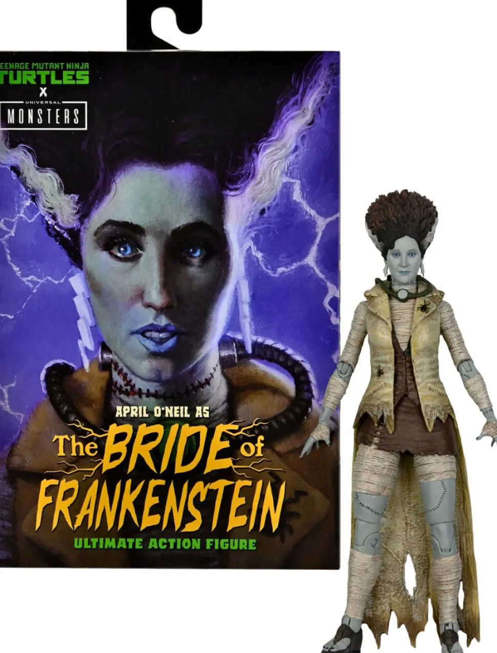 Teenage Mutant Ninja Turtles x Universal Monsters - April O'Neil as The Bride of Frankenstein Ultimate 7" Scale Action Figure