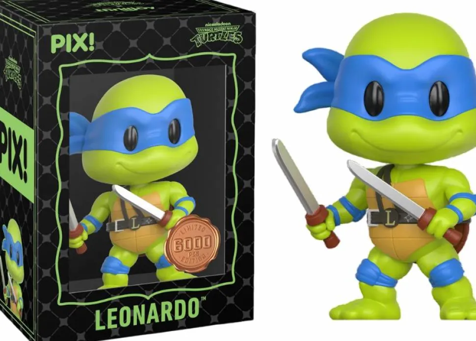Teenage Mutant Ninja Turtles - Leonardo Pix! Vinyl Figure (with Casey Jones CHASE & Krang Super CHASE)