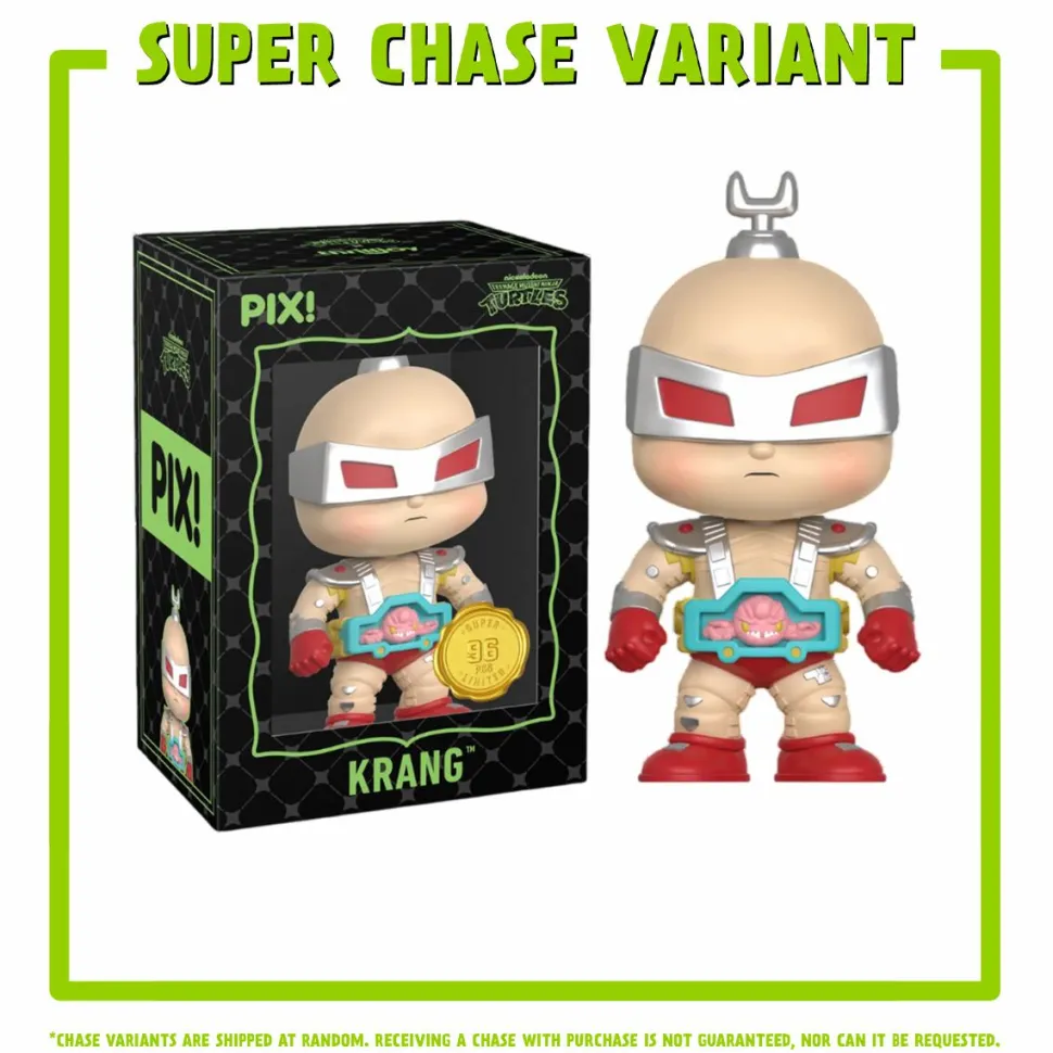 Teenage Mutant Ninja Turtles - Leonardo Pix! Vinyl Figure (with Casey Jones CHASE & Krang Super CHASE)