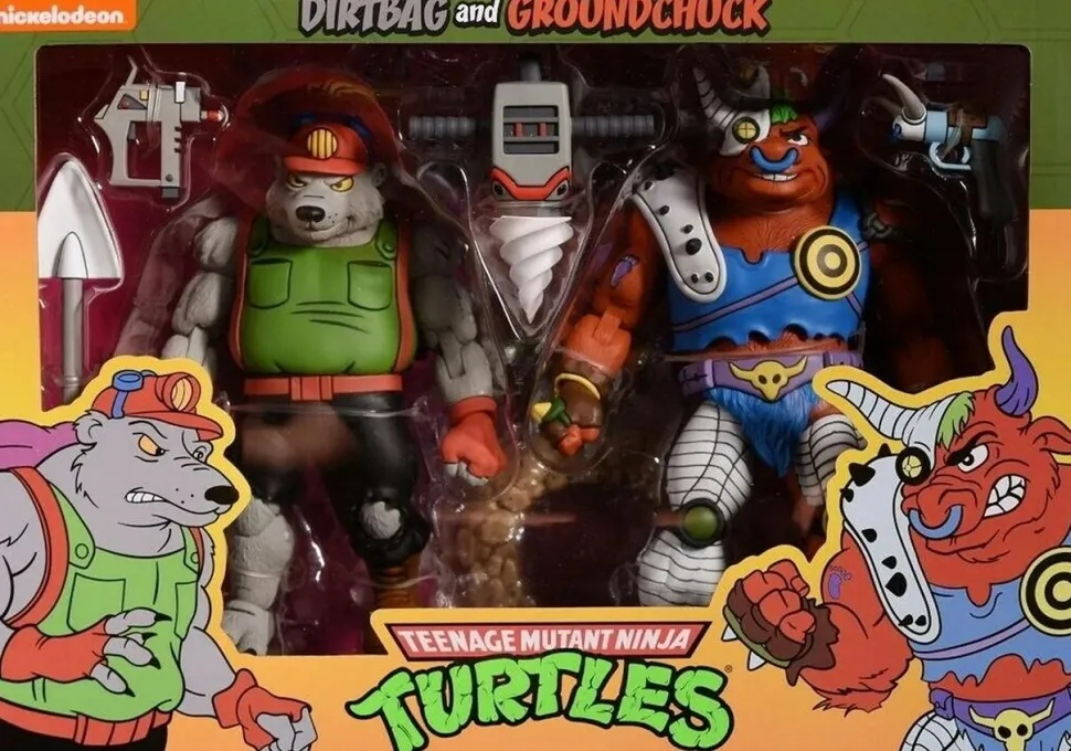 Teenage Mutant Ninja Turtles (1987) - Dirtbag & Groundchuck 7" Scale Action Figure 2-Pack