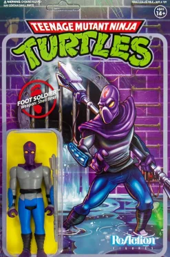 Teenage Mutant Ninja Turtles (1987) - Foot Soldier ReAction 3.75” Action Figure