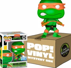 Teenage Mutant Ninja Turtles - Michelangelo (Translucent Green) Mystery Box (Includes Michelangelo & 3 Exclusive Pop! Vinyl Figures)