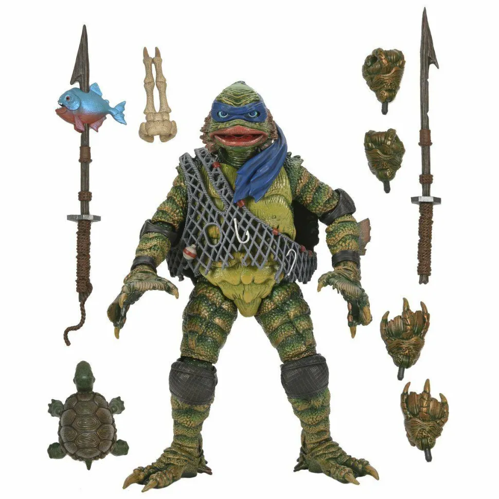Teenage Mutant Ninja Turtles x Universal Monsters - Leonardo as The Creature from the Black Lagoon Ultimate 7" Scale Action Figure
