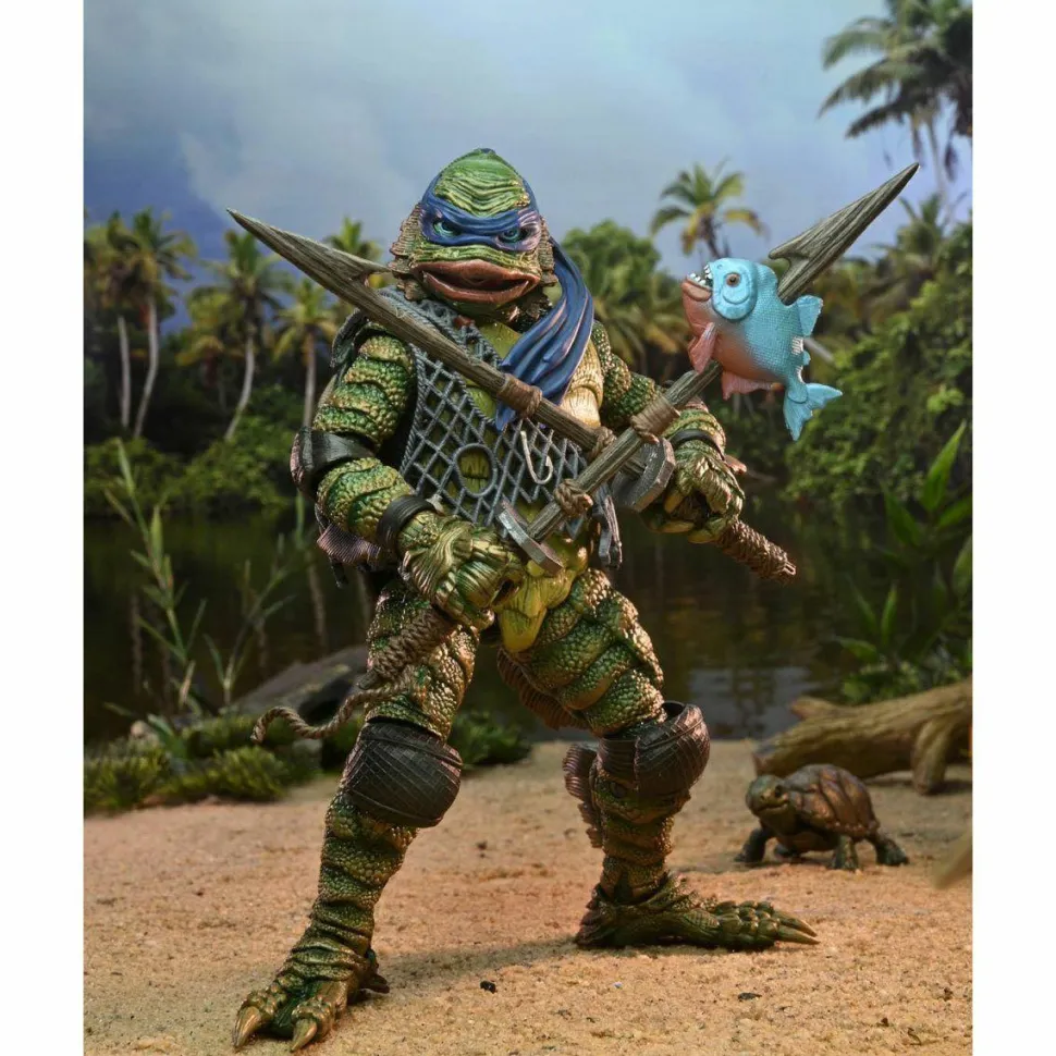 Teenage Mutant Ninja Turtles x Universal Monsters - Leonardo as The Creature from the Black Lagoon Ultimate 7" Scale Action Figure