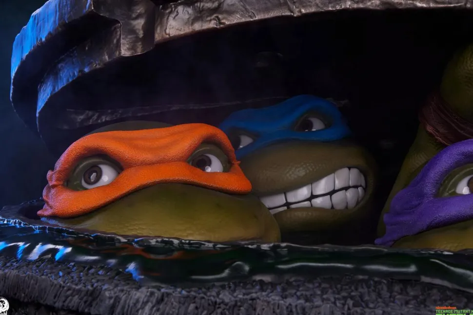 Teenage Mutant Ninja Turtles (1990) - Underground 1:1 Scale Life-Size Diorama Statue