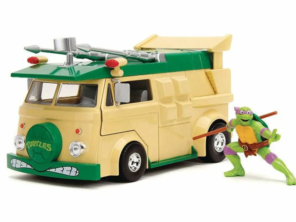 Teenage Mutant Ninja Turtles (1987) - Donatello & Party Wagon Hollywood Rides 1/24th Scale Die-Cast Vehicle Replica