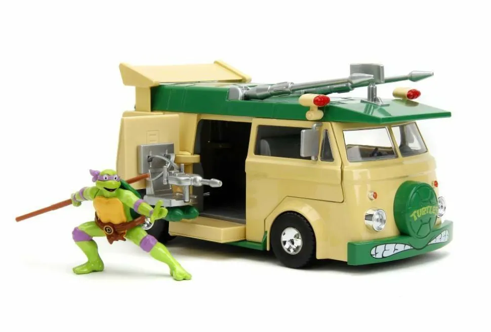 Teenage Mutant Ninja Turtles (1987) - Donatello & Party Wagon Hollywood Rides 1/24th Scale Die-Cast Vehicle Replica