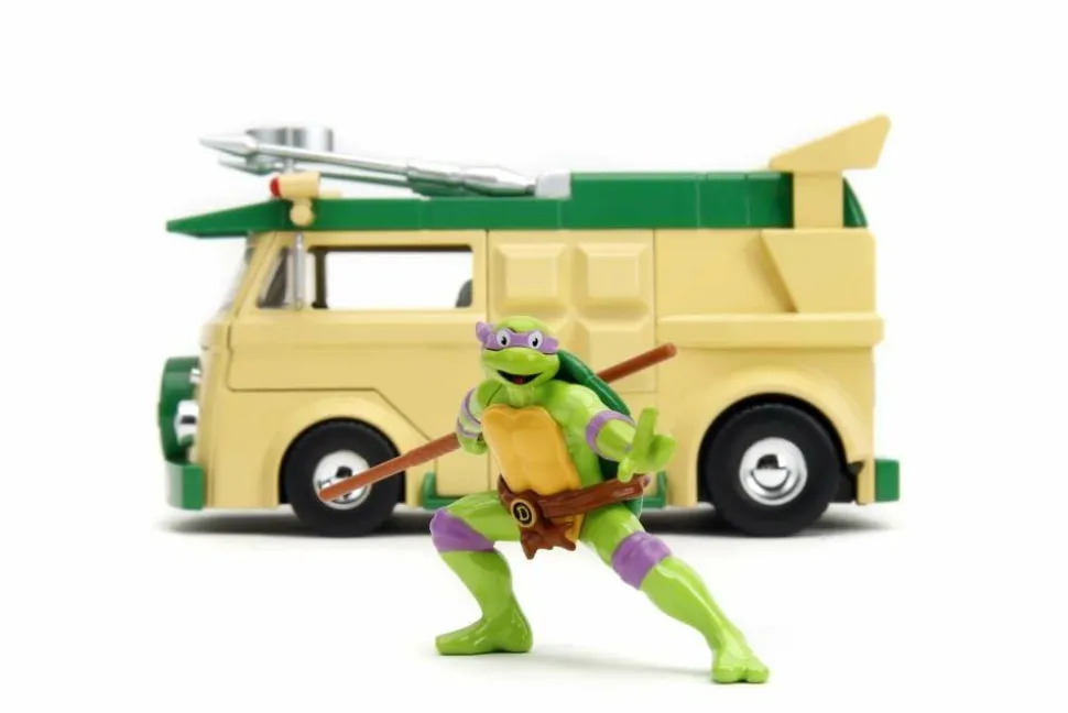 Teenage Mutant Ninja Turtles (1987) - Donatello & Party Wagon Hollywood Rides 1/24th Scale Die-Cast Vehicle Replica