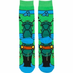 Teenage Mutant Ninja Turtles (1987) - Leonardo Animigos 360 Character Crew Socks (US Men's 8-12)