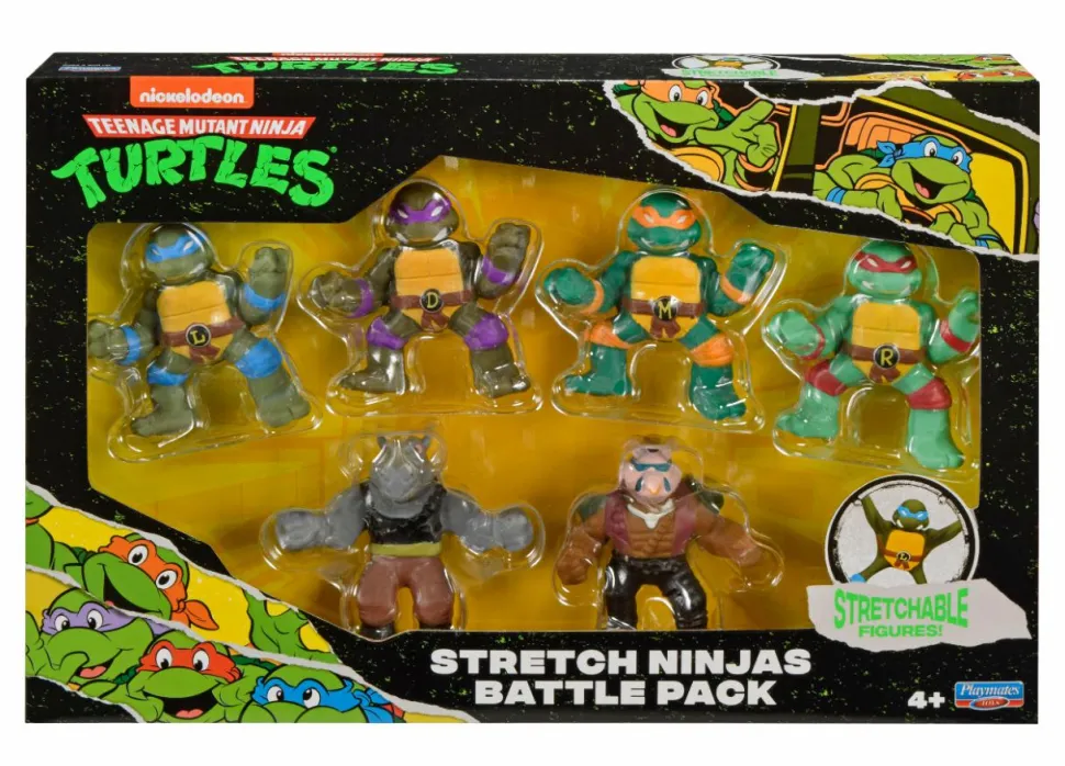Teenage Mutant Ninja Turtles (1987) - Stretch Ninjas Battle Figure 6-Pack
