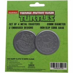 Teenage Mutant Ninja Turtles - Embossed Metal Coasters 4-Pack