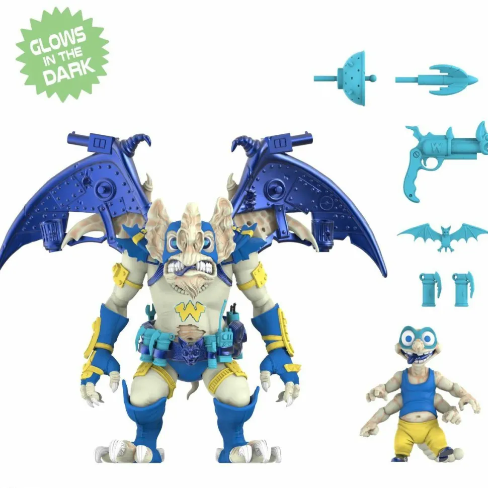 Teenage Mutant Ninja Turtles (1987) - Wingnut & Screwloose Glow-in-the-Dark Ultimates! 7" Scale Action Figure 2-Pack