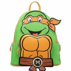Teenage Mutant Ninja Turtles - Michelangelo Cosplay 10" Faux Leather Mini Backpack